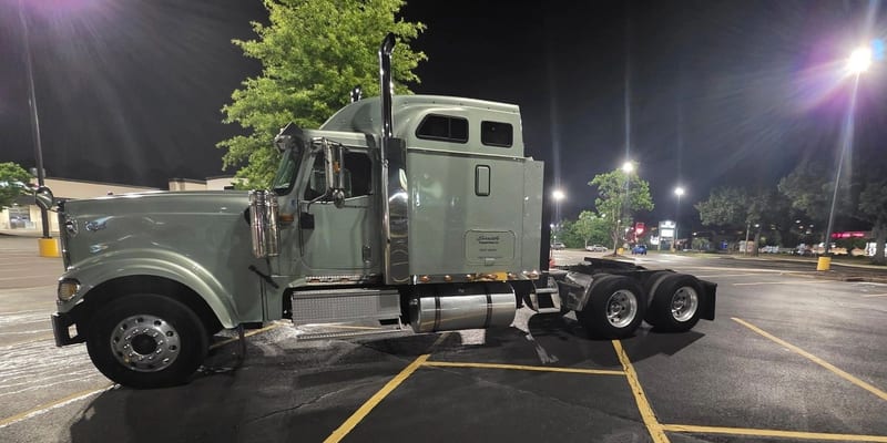 Commercial truck on the highway